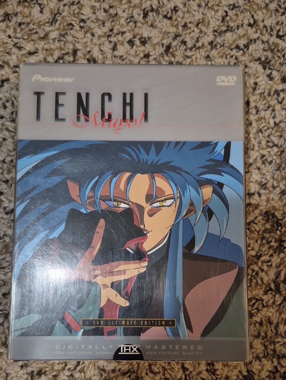 PIONEER Tenchi Cover Art DVD — Blue and Tan Illustration